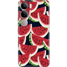 Grabono Vivo V40 Lite Kılıf Renkli Esnek Baskı Silikon Özel Temalı Desenli Karpuz