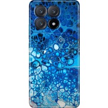 Grabono Xiaomi Poco X6 Pro Kılıf Kılıf Renkli Esnek Silikon Temalı Desenli Tpu Derin Mavi