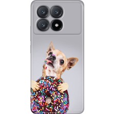 Grabono Xiaomi Poco X6 Pro Kılıf Kılıf Renkli Esnek Silikon Temalı Desenli Tpu Donut Dog