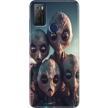 Grabono Tcl 20E Kılıf Desenli Silikon Kampanyalı Kapak Ufo