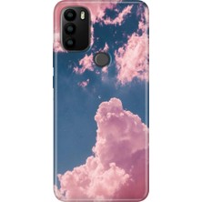 Grabono General Mobile Gm 21 Plus Kılıf Baskılı Silikon Kapak Pembe Bulut