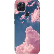 Grabono General Mobile Gm 22 - 22S Kılıf Desenli Rubber Silikon Pembe Bulut