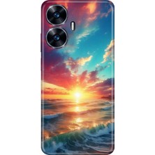 Grabono Realme C55 Kılıf Renkli Desenli Baskı Silikon Uv Okyanus