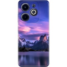 Grabono Infinix Hot 40I - SPARK20 - 20C Kılıf Temalı Resnkli Desen Baskılı Kapak Kuzey