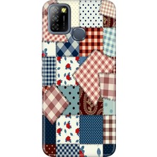 Grabono Infinix Smart 5 Uyumlu Kılıf Renkli Desenli Baskı Tpu Silikon Yama