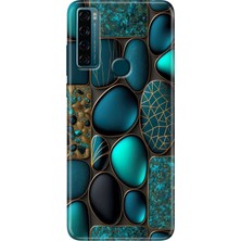 Grabono Tcl 20 Se Kılıf Baskılı Silikon Renkli Resimli Arka Kapak Marble