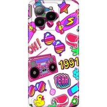 Grabono Omix X7 Kılıf Renkli Özel Temalı Desenli Silikon Tpu Stok 90'lar