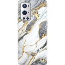 Grabono Oneplus 9 Pro Kılıf Renkli Özel Temalı Desenli Silikon Tpu Arsos Mermer