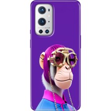 Grabono Oneplus 9 Pro Kılıf Renkli Özel Temalı Desenli Silikon Tpu Monkey