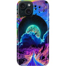 Grabono iPhone 13 - 14 Kılıf Renkli Tpu Uv Baskılı Desenli Silikon Dream Road
