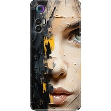 Grabono Tcl 30+ (Plus) Kılıf Silikon Renkli Resimli Arka Kapak Beauty