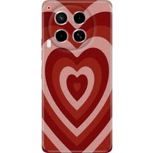 Grabono Tecno Camon 30 Kılıf (Cl6) Uyumlu Silikon Desenli Kapak Mat Kalp