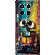 Grabono Tecno Camon 30 Kılıf (Cl6) Uyumlu Silikon Desenli Kapak Robotic