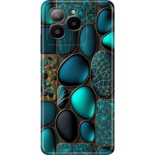 Grabono Omix X7 Kılıf Renkli Özel Temalı Desenli Silikon Tpu Stok Marble