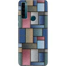 Grabono Tcl 20 Se Kılıf Baskılı Silikon Renkli Resimli Arka Kapak Jean Pattern