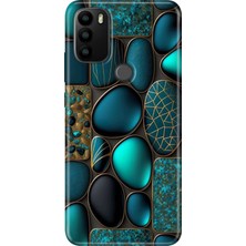 Grabono General Mobile Gm 21 Plus Kılıf Baskılı Silikon Kapak Marble