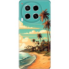 Grabono Tecno Camon 30 Kılıf (Cl6) Uyumlu Silikon Desenli Kapak Malibu