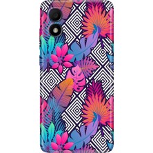 Grabono Tcl 303 Kılıf Silikon Renkli Phone Case Botanik