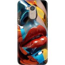 Grabono General Mobile Gm 8 Uyumlu Kılıf Desenli Silikon Renkli Tpu Uv Makyaj