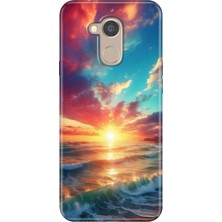 Grabono General Mobile Gm 8 Uyumlu Kılıf Desenli Silikon Renkli Tpu Uv Okyanus