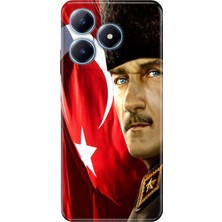 Grabono Realme C63 Kılıf Renkli Baskılı Silikon Mustafa Kemal