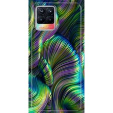 Grabono Realme 8 / Realme 8 Pro Kılıf Kılıf Renkli Esnek Silikon Temalı Desenli Tpu Holographic