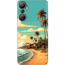 Grabono Infinix Hot 20 Kılıf (X6826C) Desenli Baskılı Esnek Silikon Kapak Malibu