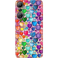 Grabono Infinix Hot 20 Kılıf (X6826C) Desenli Baskılı Esnek Silikon Kapak Kalp Çizim