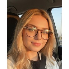 Toms V6 Yuvarlak Mavi Işık Filtreli Ekran Gözlüğü Optik Uyumlu Camları Değişebilir 50 Ekartman