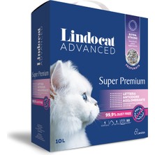 Lindocat Super Premium Extra Güçlü Topaklanan Pudra Kokulu Kedi Kumu 10L