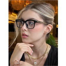 Siyah Unisex Mavi Işık Filtreli Blue Block Ekran Gözlüğü