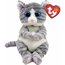 Sinerjim Ty Beanie Bellies Gri Peluş Kedi Mitzi 15 cm