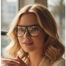 Toms V7 Damla Mavi Işık Filtreli Ekran Gözlüğü Optik Uyumlu Camları Değişebilir 58 Ekartman