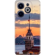 Grabono Infinix Hot 40 Pro / Infinix Hot 40 Kılıf Temalı Baskılı Desenli Resimli Silikon Kız Kulesi