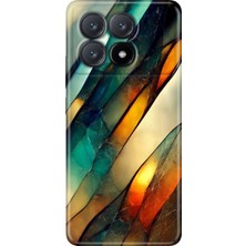 Grabono Xiaomi Poco X6 Pro Kılıf Kılıf Renkli Esnek Silikon Temalı Desenli Tpu Flora Mermer