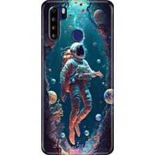 Grabono Reeder P13 Blue Max Kılıf Desenli Kapak Baskı Uv Astronot