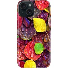 Grabono iPhone 13 - 14 Kılıf Renkli Tpu Uv Baskılı Desenli Silikon Sonbahar