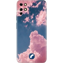 Grabono Reeder S19 Max Kılıf Desenli Kapak Baskı Uv Pembe Bulut