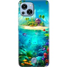 Grabono Reeder S23 Pro Max Kılıf Desenli Kapak Baskı Uv Island