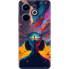 Grabono Infinix Hot 40 / Infinix Hot 40 Pro Kılıf Renkli Baskı Tpu Silikon Girdap