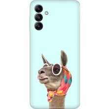 Grabono Samsung Galaxy M14 Uyumlu Kapak Kılıf Tasarım Esnek Silikon Deve