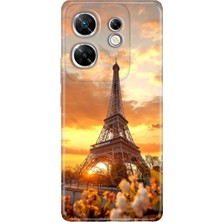 Grabono Infınıx Zero 30 4g Kılıf Renkli Desenli Baskı Silikon Eyfel