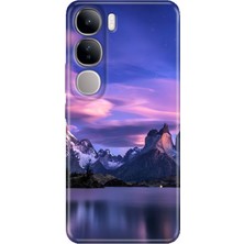 Grabono Vivo V40 Lite Kılıf Renkli Esnek Baskı Silikon Özel Temalı Desenli Kuzey