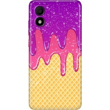 Grabono Tcl 303 Kılıf Silikon Renkli Phone Case Krema