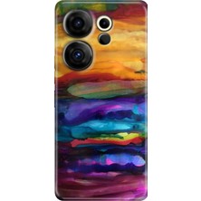 Grabono Tecno Camon 20 Premier 5g Kılıf (CK9N) Uyumlu Desenli Silikon Sulu Boya