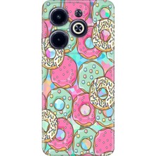 Grabono Infinix Hot 40 Pro / Infinix Hot 40  Kılıf Temalı Baskılı Desenli Resimli Silikon Donut