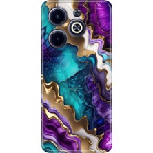 Grabono Infinix Hot 40 Pro / Infinix Hot 40 Kılıf Temalı Baskılı Desenli Resimli Silikon Keskin Ametist