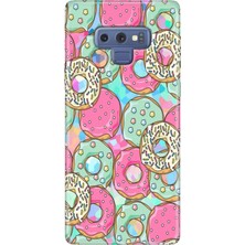 Grabono Samsung Galaxy Note 9 Kılıf Kılıf Renkli Esnek Silikon Temalı Desenli Tpu Donut