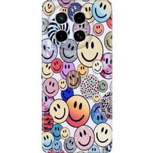 Grabono Tecno Camon 30 Kılıf (Cl6) Uyumlu Silikon Desenli Kapak Emojix