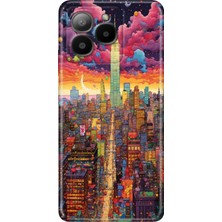 Grabono Omix X7 Kılıf Renkli Özel Temalı Desenli Silikon Tpu Stok Retro Newyork